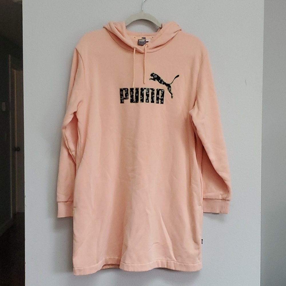 Puma pink hoody sweater dress